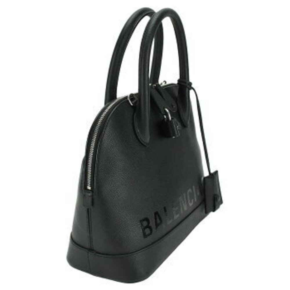 Balenciaga Ville Leather Strap Black Handbag Handle Shoulder Top - Picture 4 of 10
